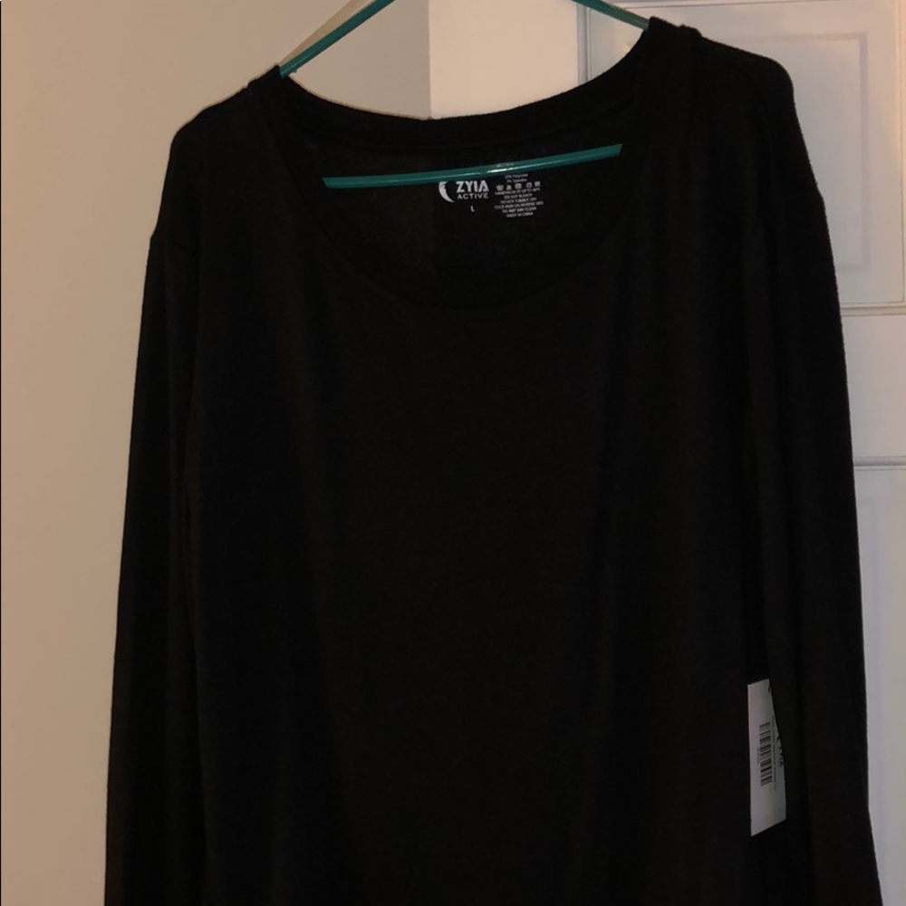 Zyia Black Lounge Boyfriend Sweater